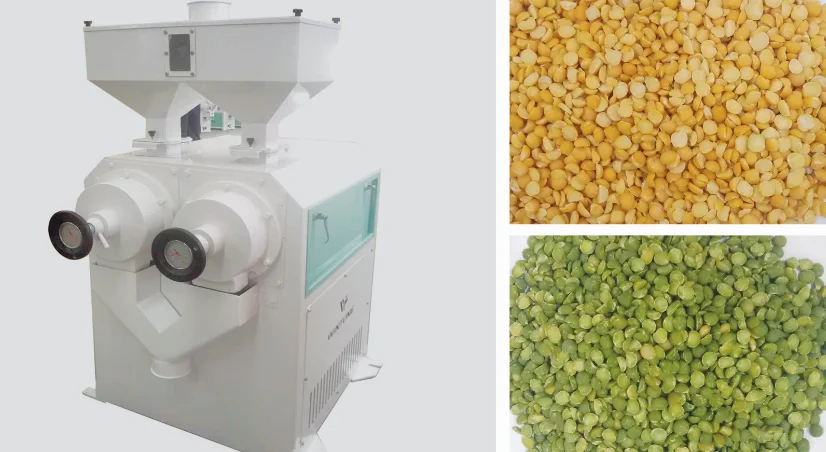 Lentil Splitting Machine Lentil Peeler and Split Machine Red Corn Soybean Black Gram Skin Peeling Equipment