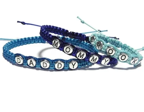 Fashion Family Bracelets Matching Personalized Bracelet Jewelry Daddy, Mommy ,Baby Couple Bracelet