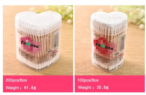 Double head box packed cotton buds