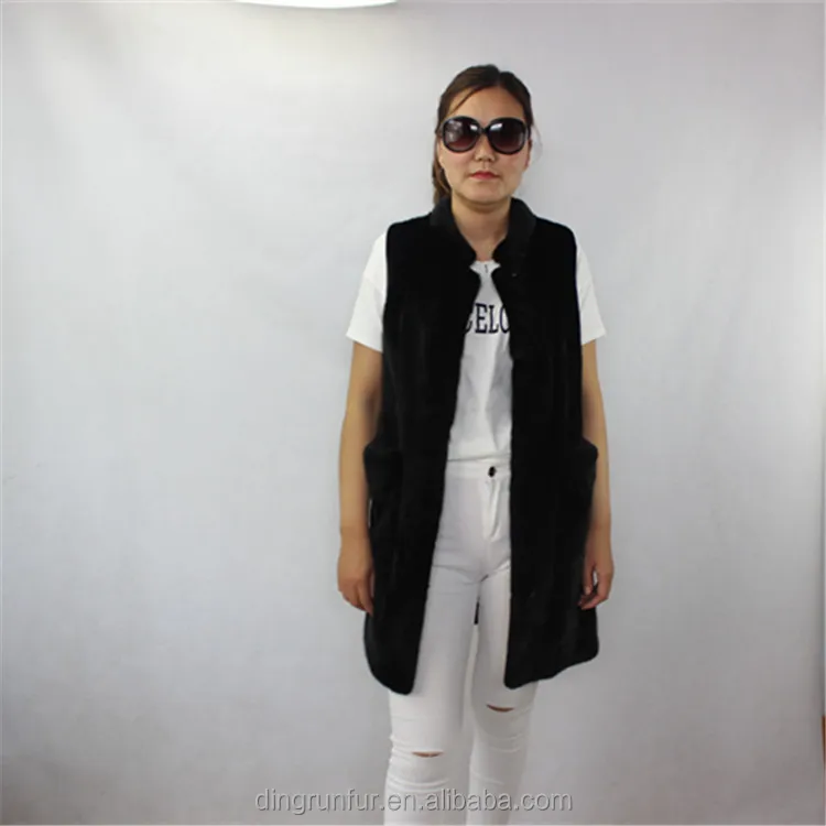 
high quality nature mink fur waistcoat real fur vest 