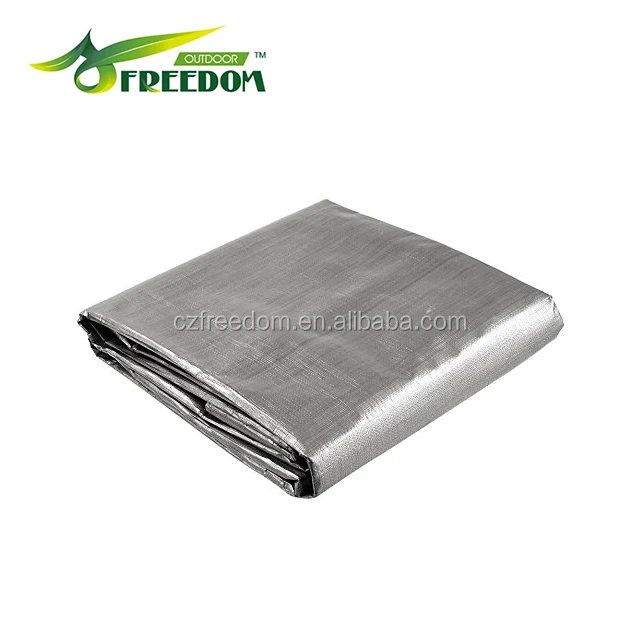 High Quality Reinforced Poly Tarp 10x15ft 10 Mil Silver/Black PE Tarpaulin