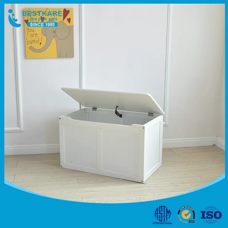 hotsale wooden storage box children wooden toy chest with cover contenitori grandi porta oggetti