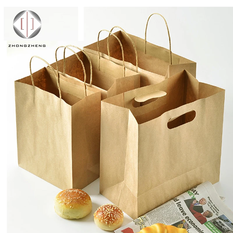 Disposable Shawarma Wrapping Paper/hamburger Wrapping Paper Bag/waxed Kraft Paper Bag Package Carrying Bag Bread Bag Food Grade