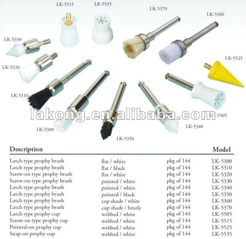 Disposable Polishing  Angles Dental  Firm or Soft  Cup Prophy Angle for dental machine