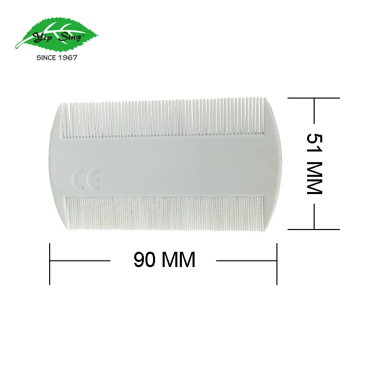 White Durable Double Sided Nit Combs for Head Lice Comb