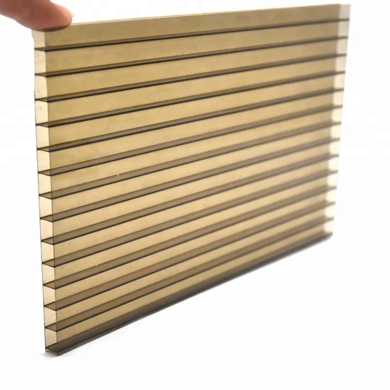 Двойная Стенка дымчатый цвет поликарбонатные кровельные листы цветная крыша цена