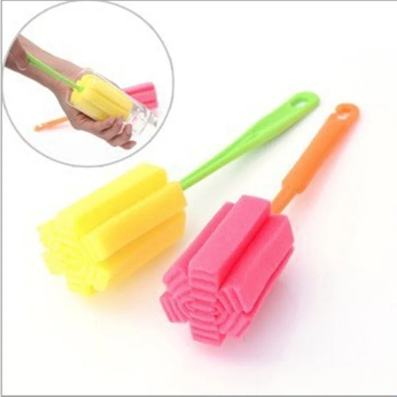 Cup Brush Kitchen Cleaning Tool Sponge Brush For Wineglass Bottle Coffee Tea Glass Cup Mug Sponge Vacuum Cup Cleaning Brush
