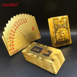 GS-18006 Wholesale Custom DesignPVC Plastic Gold Foil Playing Card Poker
