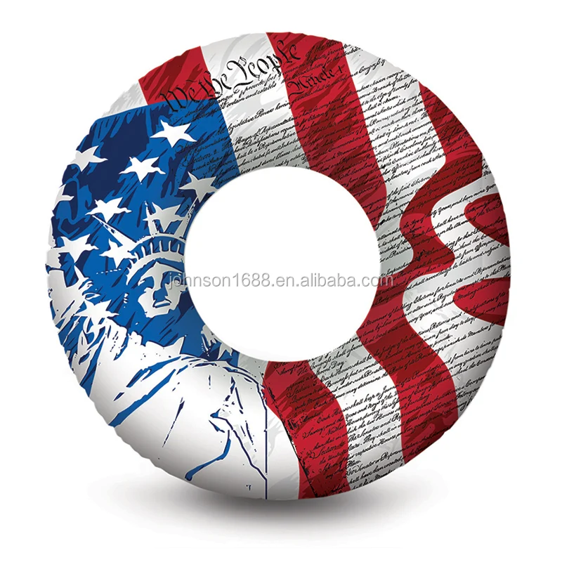 Inflatable swim ring