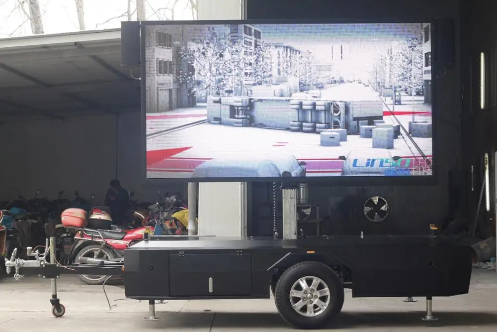 YEESO outdoor P6 Mobile advertising led Trailers, mobile billboards,advertising trailer-T5