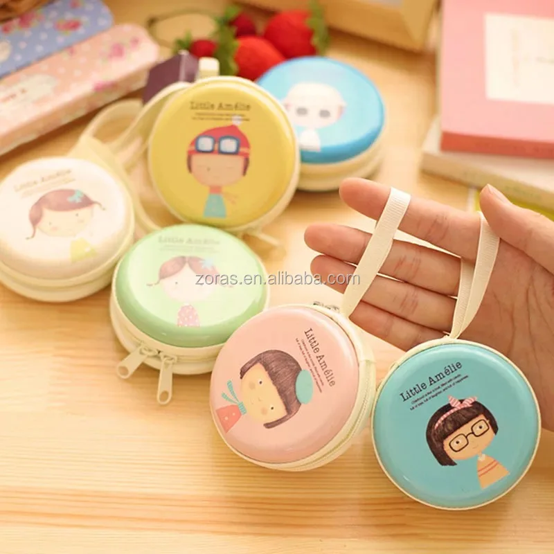 2019 new inventions Zipper Coin Metal Tin Purse for holding keys