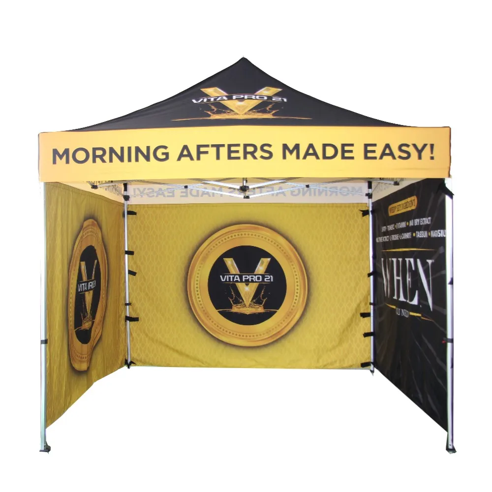 Trade show exhibition event marquee hexagonal aluminum full color printing advertising pop up canopy tent gazebo