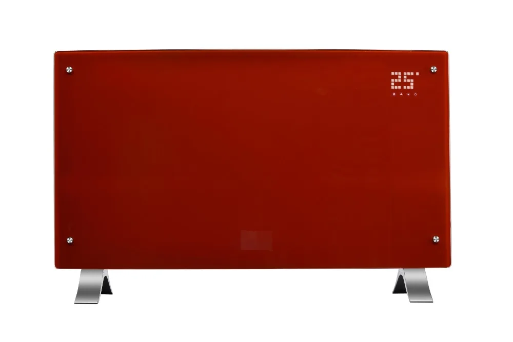 Electric curved high efficient decorative wall panels glass heater touch screen