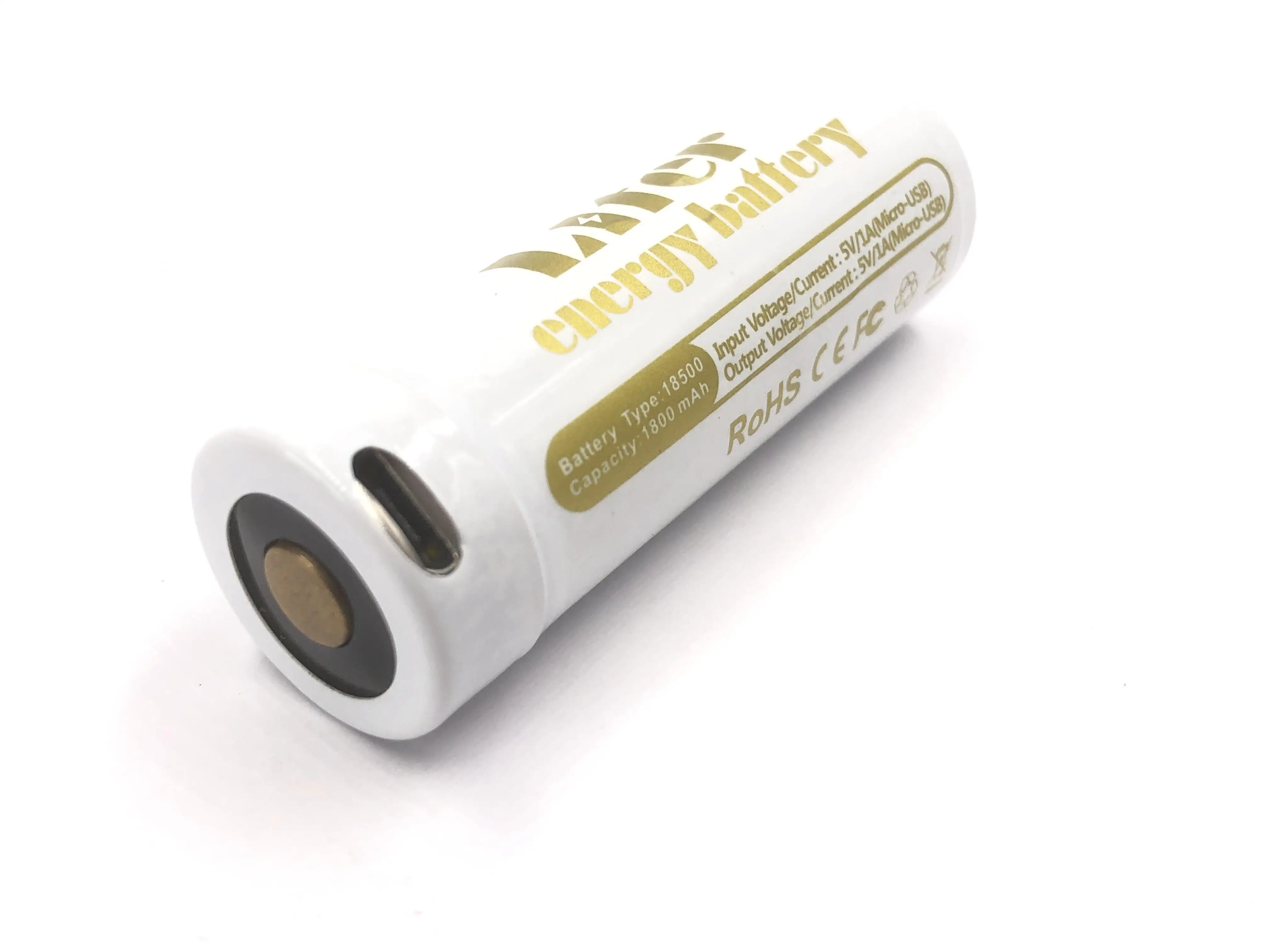 
PCM Built-in USB 3.7V 1800mah 18500 Li-ion Rechargeable Battery Dual Usb Diy Power Bank Standard Battery Liter Energy Battery 