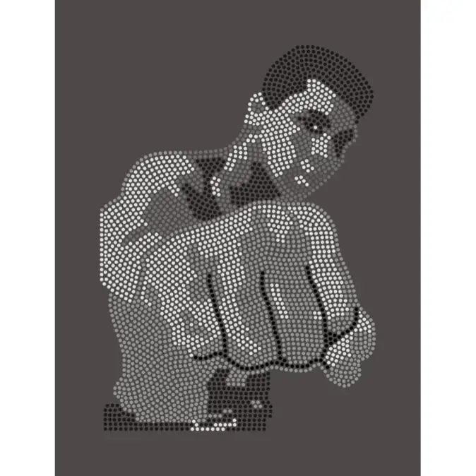 Custom T shirt Bling design Famous Musician Prince Rhinestone transfer hotfix