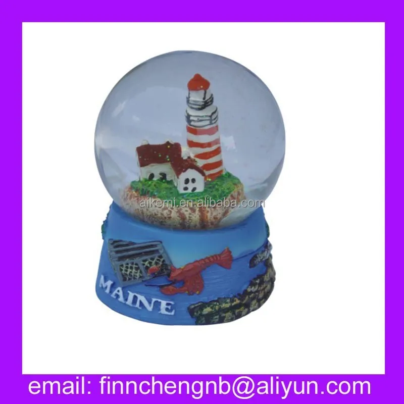 folk art resin europe snow globe,nautical memorial souvenirs snow globes,handicraft resin craft home decoration globe