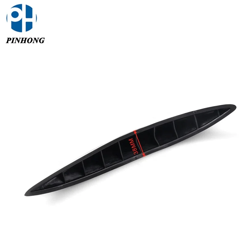 Front / Rear 3D Car Bumper Guard Cover Protector Streamline Anti-rub Crash Strip