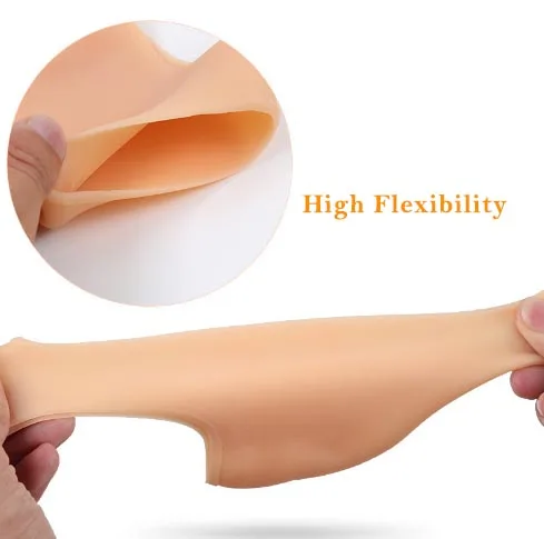 Silicone gel pads heel cushion foot care protectors moisturizing silicon gel heel socks