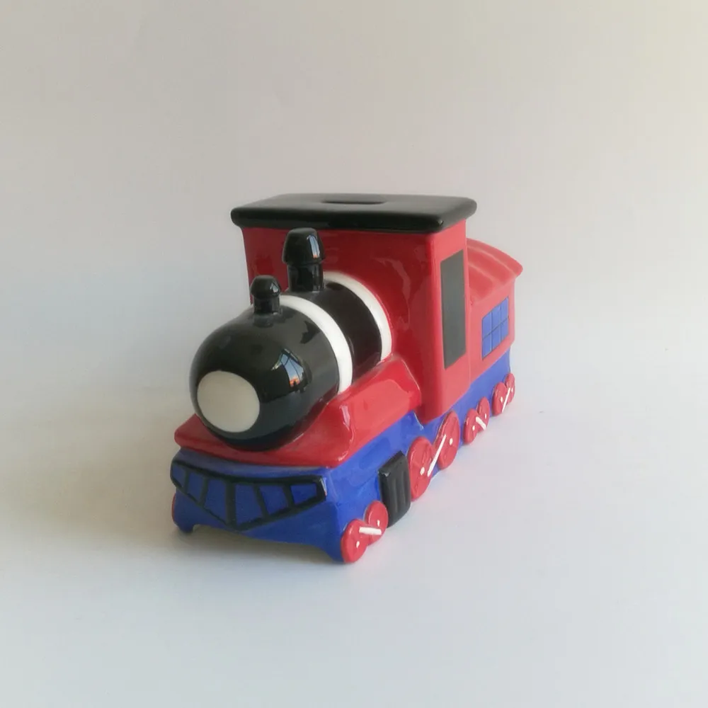 Birthday gifts Bobble Smoke Stack Red Train coin Money Piggy Bank for boy kids