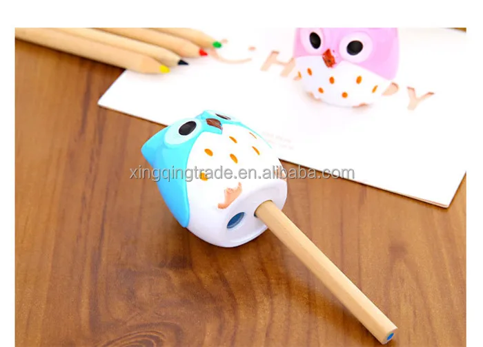 Кавайная точилка для совы режущие лезвия рекламная карандашей с двумя отверстиями подарок канцелярские принадлежности офисные и школьные