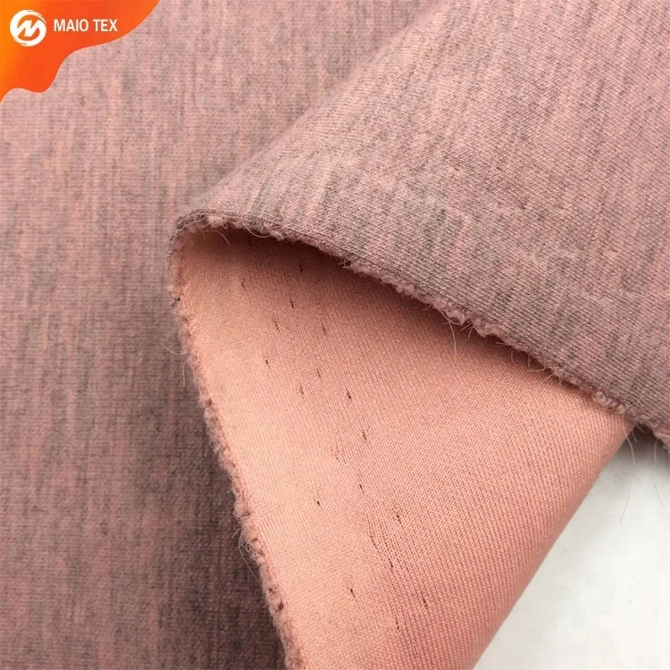 polyester spandex interlock knit cationic melange polyester air layer spacer scuba fabric for sportswear