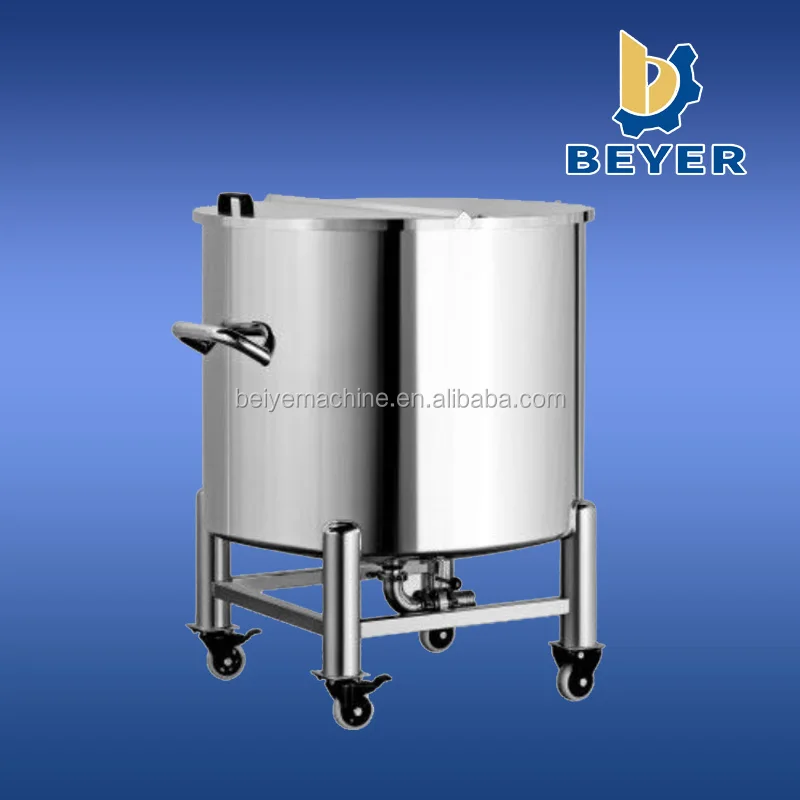 100-5000 liter wheeled chemical stainless steel storage tank