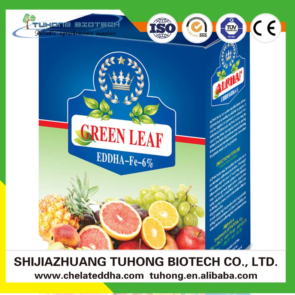 
Agriculture Fertilizer EDDHA Fe 6% Organic chelating ferric fertilizer 