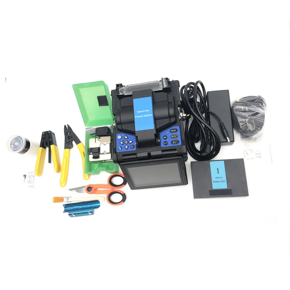 High Precision FTTH telecommunication cheaper  fusion splicer price, fiber optic tools splicing machine splicer fusion