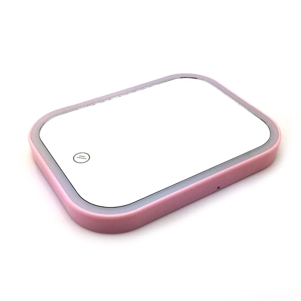 Square plastic frame cosmetic small plastic table makeup mirror, vanity makeup mirror