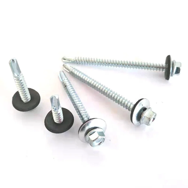 Good quality roofing screws with washer rubber sds screws Din7504k