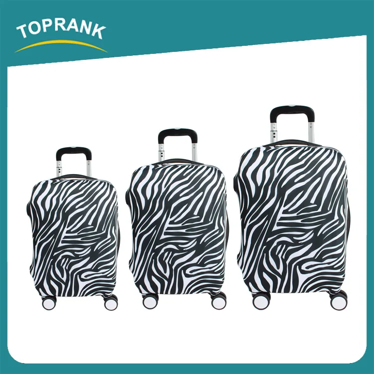 Toprank Fashion Style Custom Printing Travel Suitcase Cover Elastic Spandex Luggage Cover Luggage Protection Cover