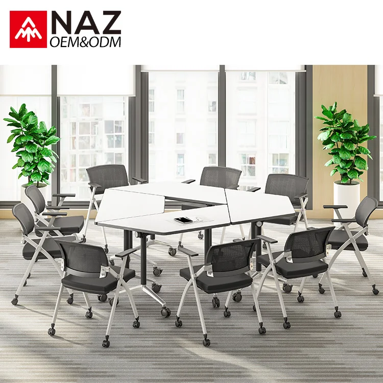 
Free combination staff desk gold functional metal conference table 