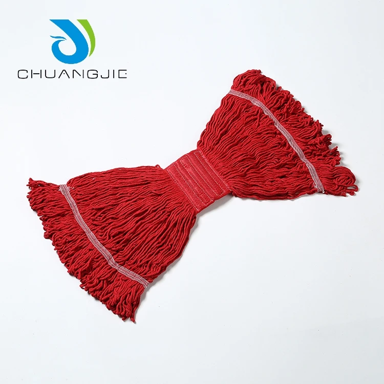 Practical detachable red household wet mop head refill