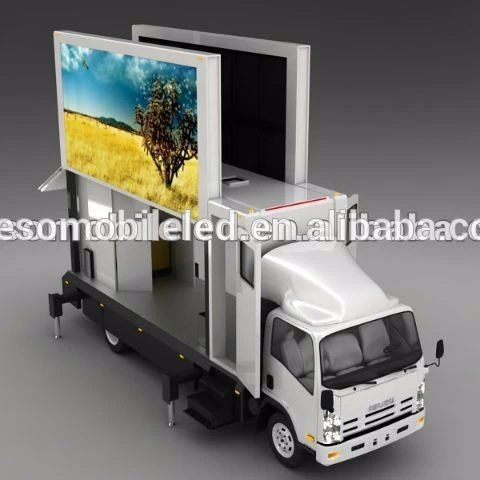 3-Sides LED Display Outdoor Advertising Vehicle