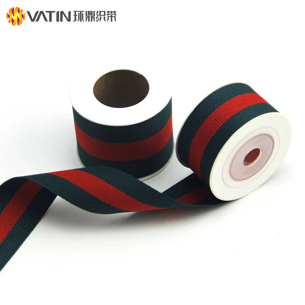 Special Design Country Flag Stripe French Woven Grosgrain Ribbon