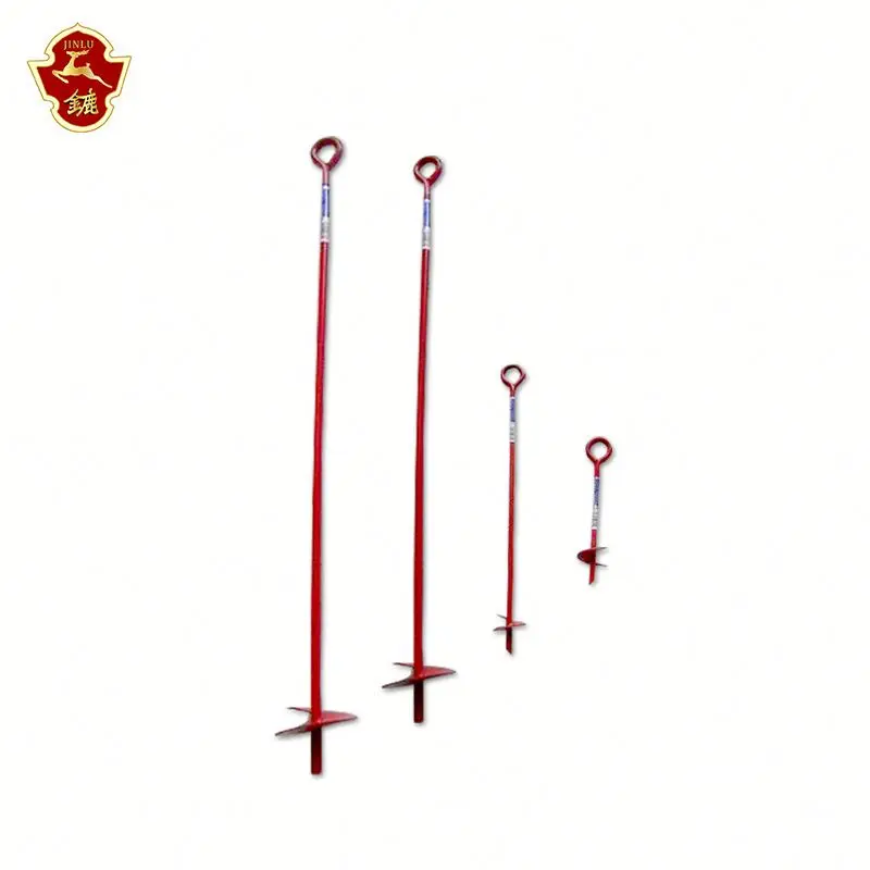 Galvanized Steel Ground Screw Pole Anchor