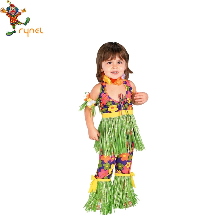 Hawaiian Dress Costumes Hula stage Performance costume For Kids PGCC4298