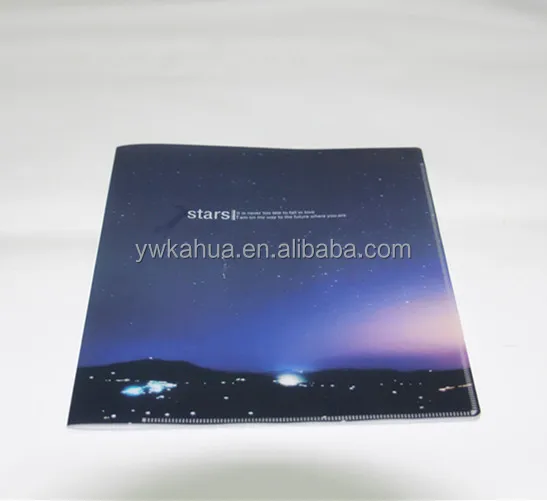 Professional PP plastic office stationary factory customized file folder presentation folder L shape folder