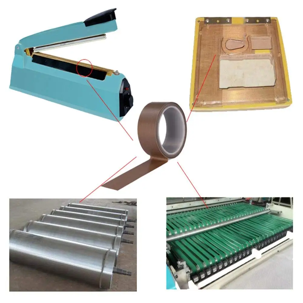 High Temperature PTFE Thread Seal Tape Brown Color