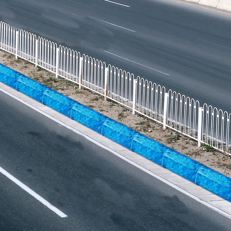 Wholesale sidewalks illuminated PE led curbstone types for Landscaping