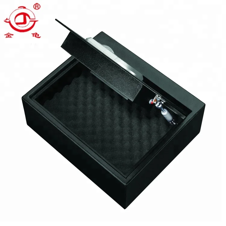 High quality fingerprint lock home top open all steel hidden wall gun safe box
