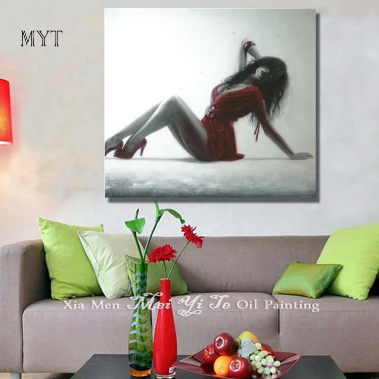 
MYT Modern Woman Sexy Body Naked Art Oil Paintings Home Decoration 