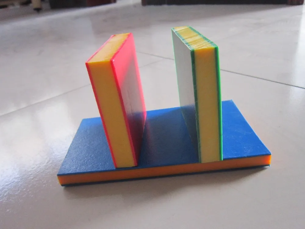 hdpe polyethylene double color sheet/3 layer sheet/sandwich board