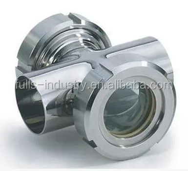 Mirror Finish Stainless Steel Sanitary Oil Union Type Sight Glass