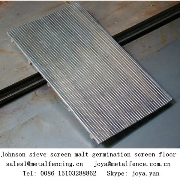 
Stainless steel corrosion resistance Johnson sieve screen malt germination screen floor 