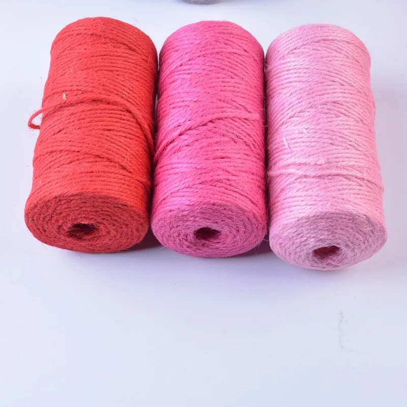 multi size 100% jute twine 2mm hemp jute rope for packaging sale