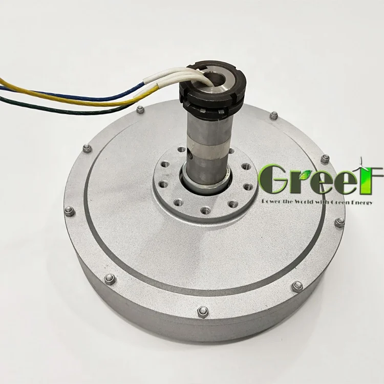 Axial flux pmg coreless wind generator 500Watt 1KW 2KW low torque  wind generator for vertical wind turbine