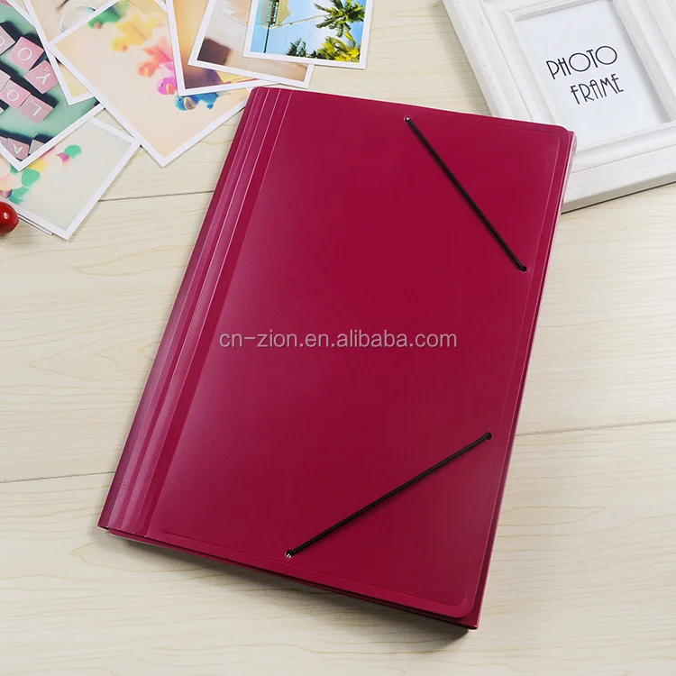 high quality environmental protection PP bungee expanding file custom color logo Business file folder