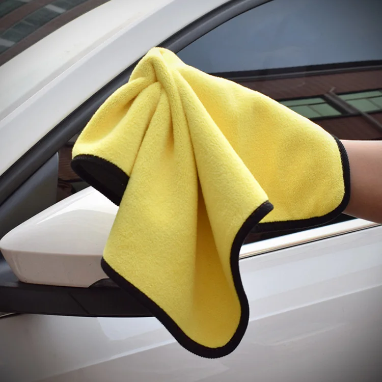 Amazon Hot Sales 100% Microfiber Car Cleaning Towel Coral Fleece Car Wash Towel Coral Velvet Terry Towel