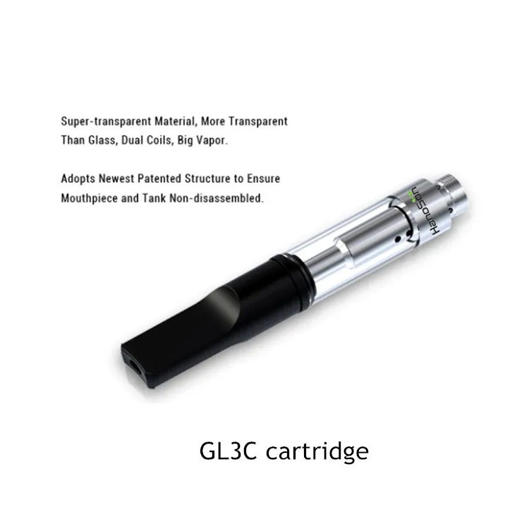 
empty one-off use tank GL3C refillable dual coil tank cartridge 